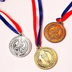 Award Medal On Ribbon - Silver 2" (DZ)