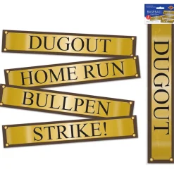 Baseball Street Sign Cutouts 24" (4 PACK)