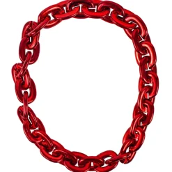Beads - Jumbo Red Chain Links 33" (EACH)