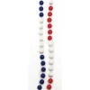 Beads - Segmented Patriotic Round 7.5mm 33" (DZ)