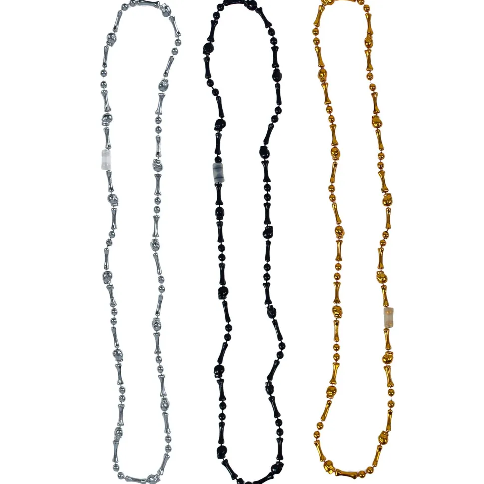 Beads - Skull and Bones Assortment 32" (8 PACK)