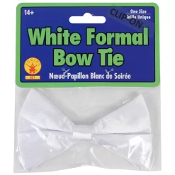 Bow Tie White With Clip (EACH)
