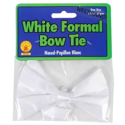 Bow Tie White With Neckband (EACH)