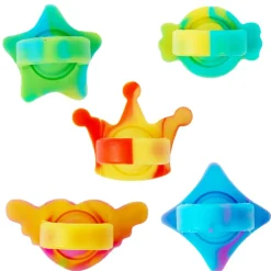 Bubble Popper Ring Assortment 1.25" - 2" (100 PACK)