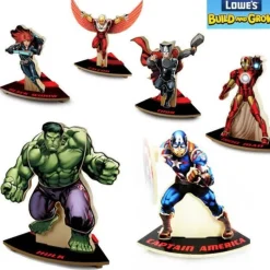Build and Grow Marvel Avengers Set (6 PACK)