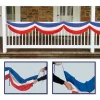 Bunting - Red White and Blue Fabric 5'10" (EACH)