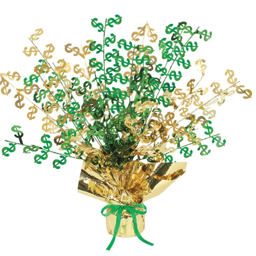 Centerpiece Gleam 'N Burst Dollar Sign 15" (EACH)