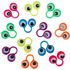Child Size Googly Eye Ring Assortment 1.5" (DZ)