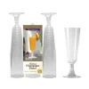 Clear Plastic Mimosa Flutes 5.5 oz (20 PACK)