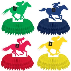Derby Day Mini Honeycomb Centerpieces 5" (4 PACK)