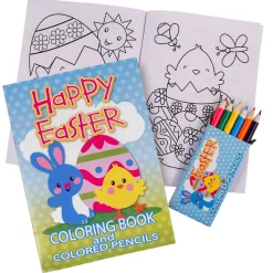 Easter Coloring Books With Pencils 5" x 7" (DZ)