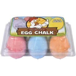 Egg Shape Sidewalk Chalk 2.5" (6 PACK)