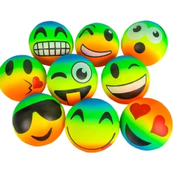 Emoticon Rainbow Vinyl Ball Assortment 6" (DZ)