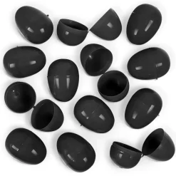 Empty Plastic Easter Eggs - Black 2-1/3" (100 PACK)