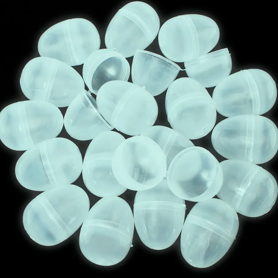 Empty Plastic Easter Eggs - Glow 2-1/3" (100 PACK)