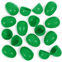 Empty Plastic Easter Eggs - Green 2-1/3" (100 PACK)