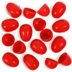 Empty Plastic Easter Eggs - Red 2-1/3" (100 PACK)
