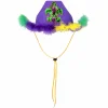 Feather Rimmed Fleur De Lis Cowboy Hat (EACH)