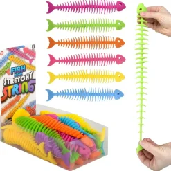 Fishbone Stretchy String Assortment 9.25" (24 PACK)