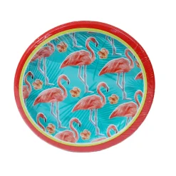 Flamingo Paper Plates 6-7/8" (8 PACK)