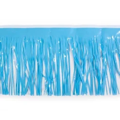 Float Drape - Vinyl Fringed 15" x 10' Baby Blue (EACH)