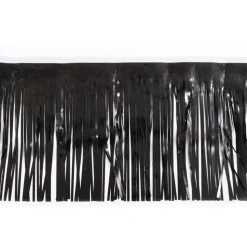 Float Drape - Vinyl Fringed 15" x 10' Black (EACH)