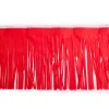 Float Drape - Vinyl Fringed 15" x 10' Red (EACH)