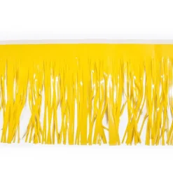 Float Drape - Vinyl Fringed 15" x 10' Yellow (EACH)