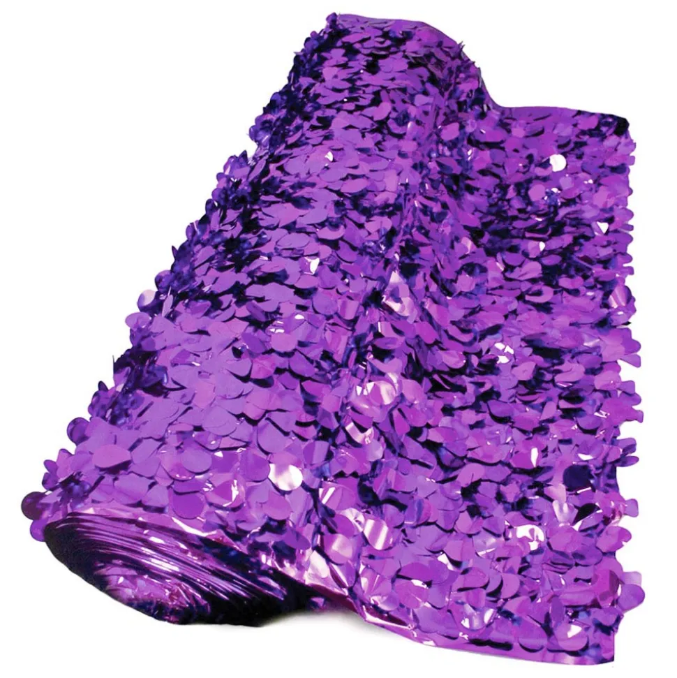 Float Sheeting - Metallic Floral 36" x 15' Purple (EACH)