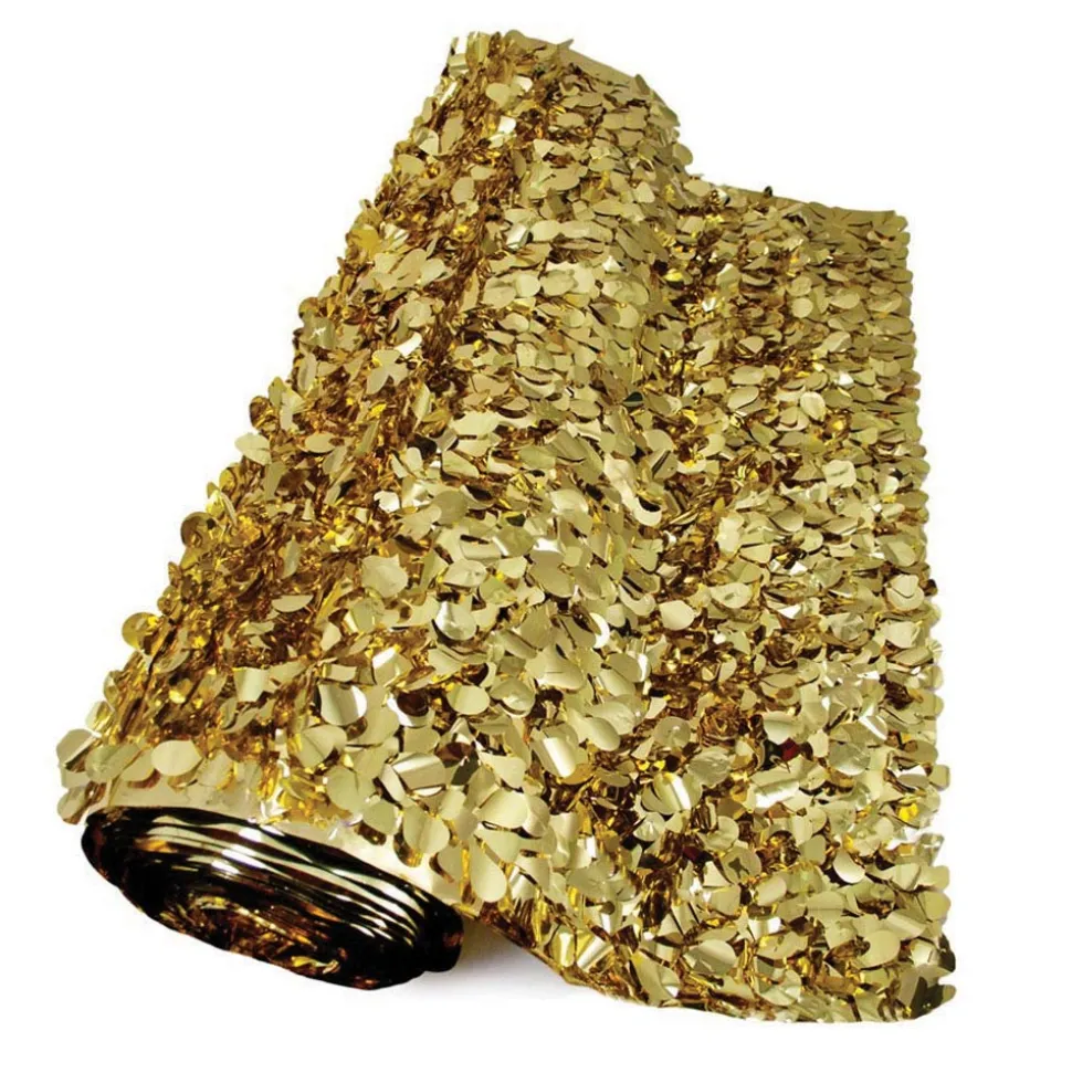 Float Sheeting - Metallic Floral 36" x 15' Gold (EACH)