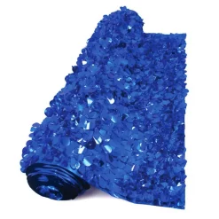 Float Sheeting - Metallic Floral 36" x 15' Blue (EACH)