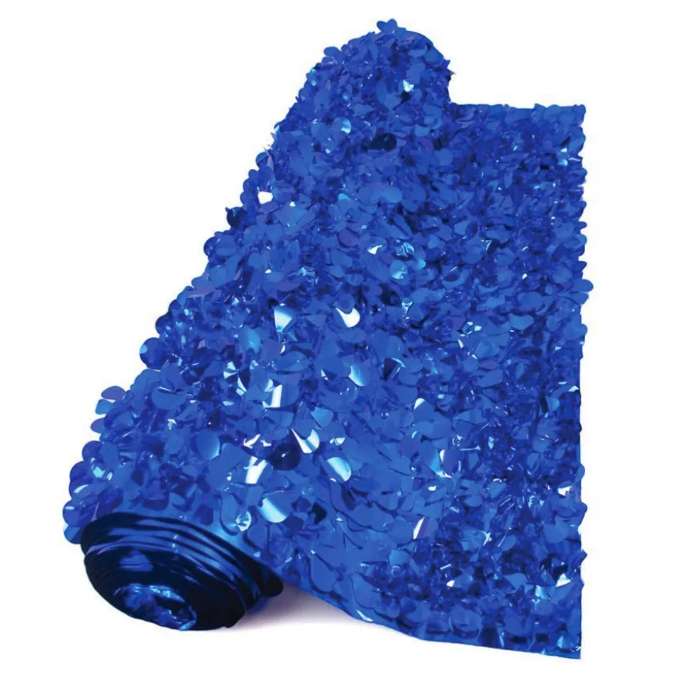 Float Sheeting - Metallic Floral 36" x 15' Blue (EACH)