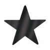 Foil Star Cutout - Black 9" (EACH)