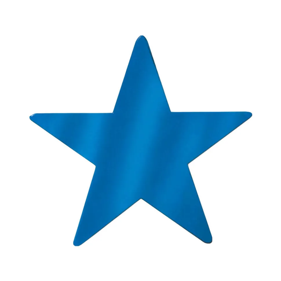 Foil Star Cutout - Blue 9" (EACH)