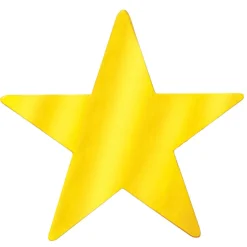 Foil Star Cutout - Gold 15" (EACH)