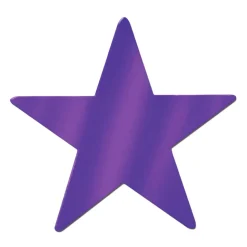 Foil Star Cutout - Purple 12" (EACH)