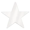 Foil Star Cutout - White 12" (EACH)