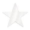 Foil Star Cutout - White 9" (EACH)