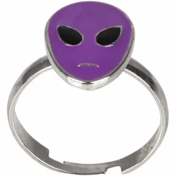 Glow In The Dark Alien Ring Assortment .5" (24 PACK)