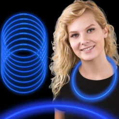 Glow Necklaces - Blue 22" (50 PACK)