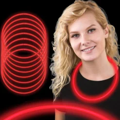 Glow Necklaces - Red 22" (50 PACK)