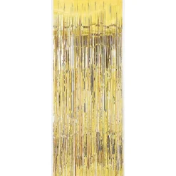 Gold Foil Metallic Curtain 3' x 8' (EACH)