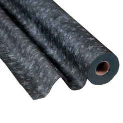 Gossamer - Black With Silver Stars 3' x 100' (EACH)