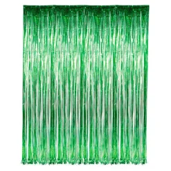 Green Foil Fringe Curtain 36" x 96" (EACH)