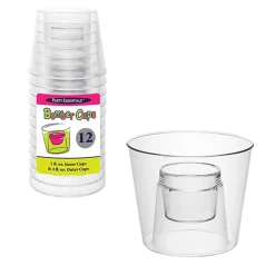 Hard Plastic Bomber Cups 4 oz (12 PACK)