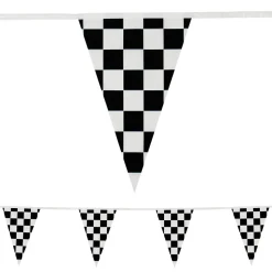 Heavy Duty Pennant String - Checkered 105' (EACH)