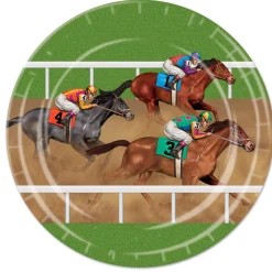 Horse Racing Plates 9" (8 PACK)