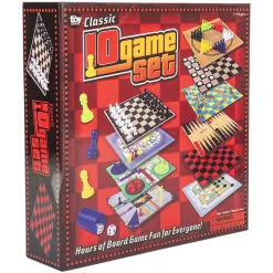 10 In 1 Classic Board Game Set 11" (EACH)