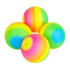 Inflated Rainbow Vinyl Balls 3" (DZ)
