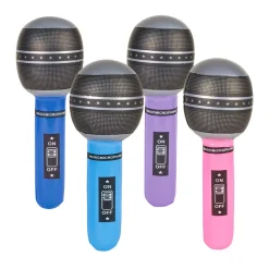Inflate Microphone Assortment 10.5" (DZ)